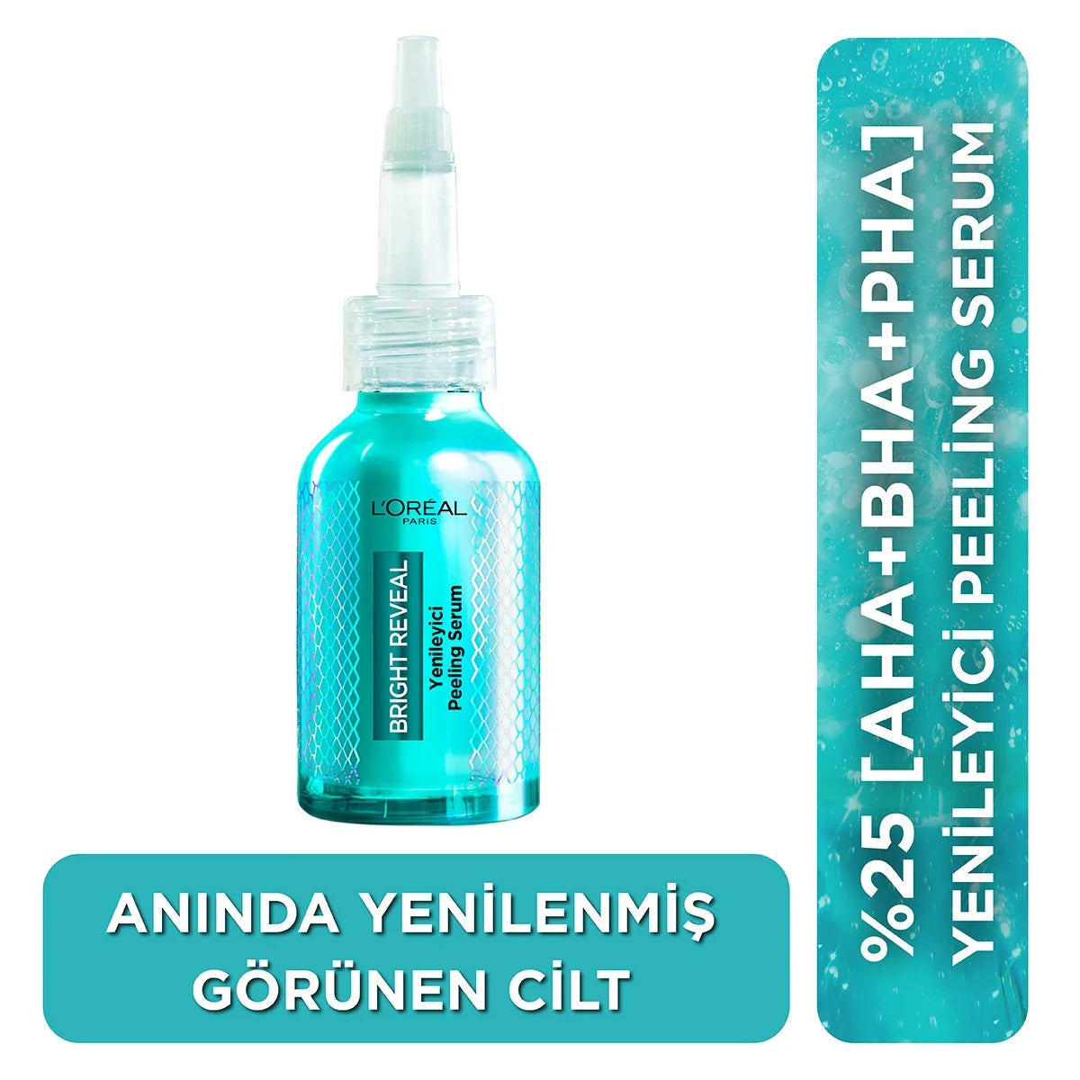 Bright Reveal Koyu Lekelere Karşı Hızlı Etkili Yenileyici Peeling Serum
25% [AHA + BHA + PHA] 25ml
