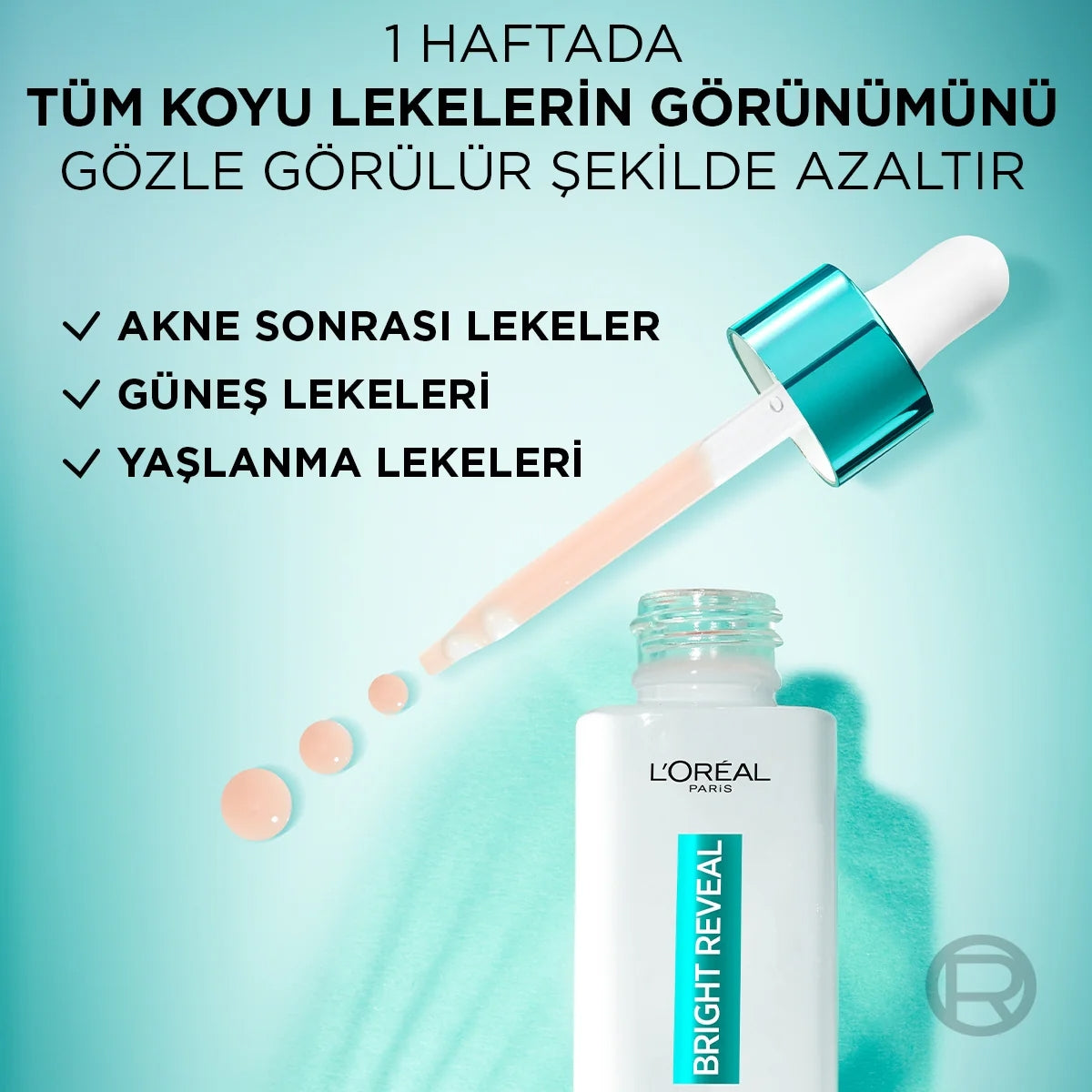 Bright Reveal Sivilce, Güneş, Yaşlanma Lekelerinde Etkili Koyu Leke
Karşıtı Serum 30 ml

