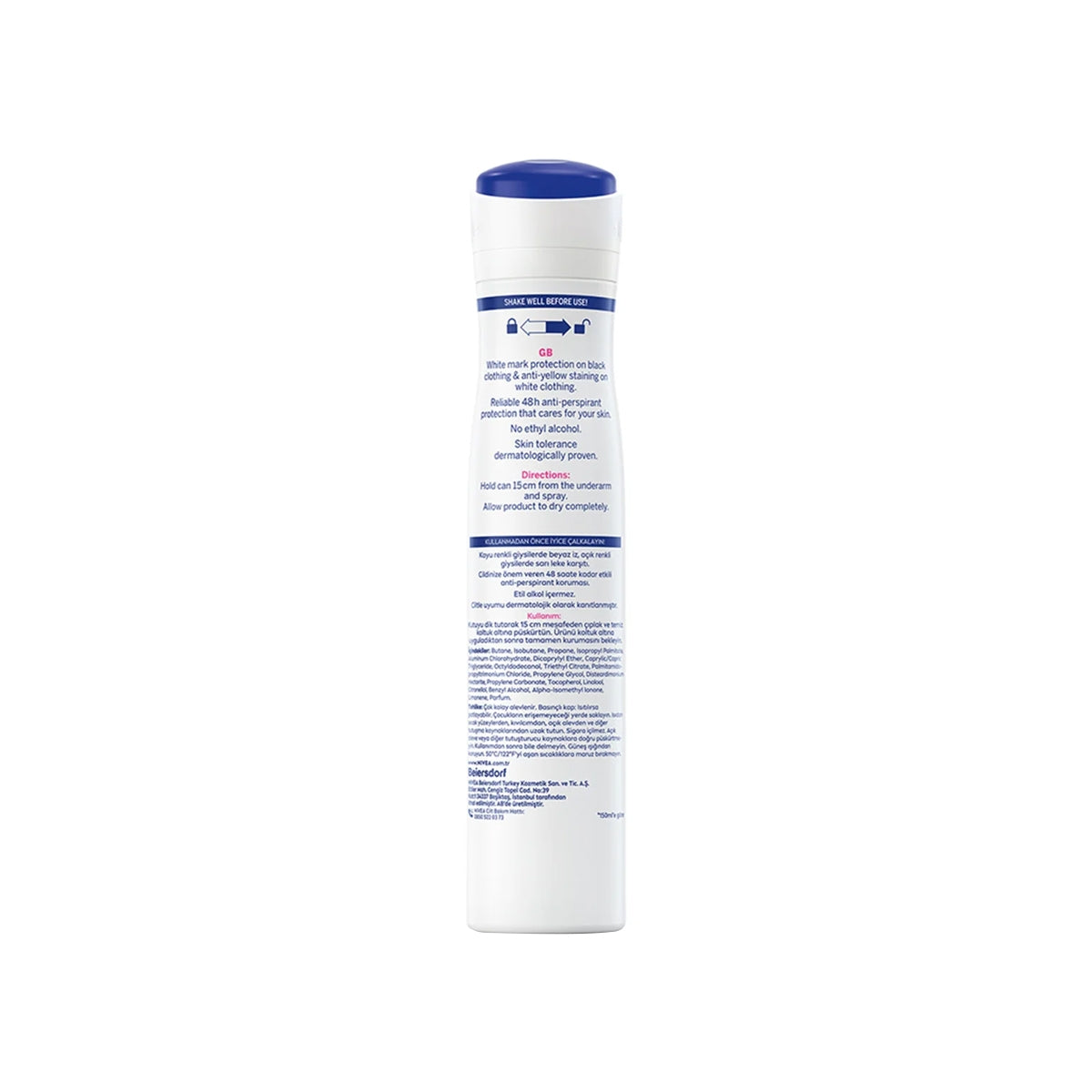 Kadın Sprey Black and White Invisible Clear 200 ML