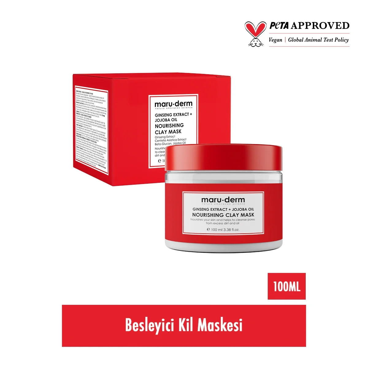 Ginseng Özü + Jojoba Yağı Besleyici Kil Maskesi 100 ML
