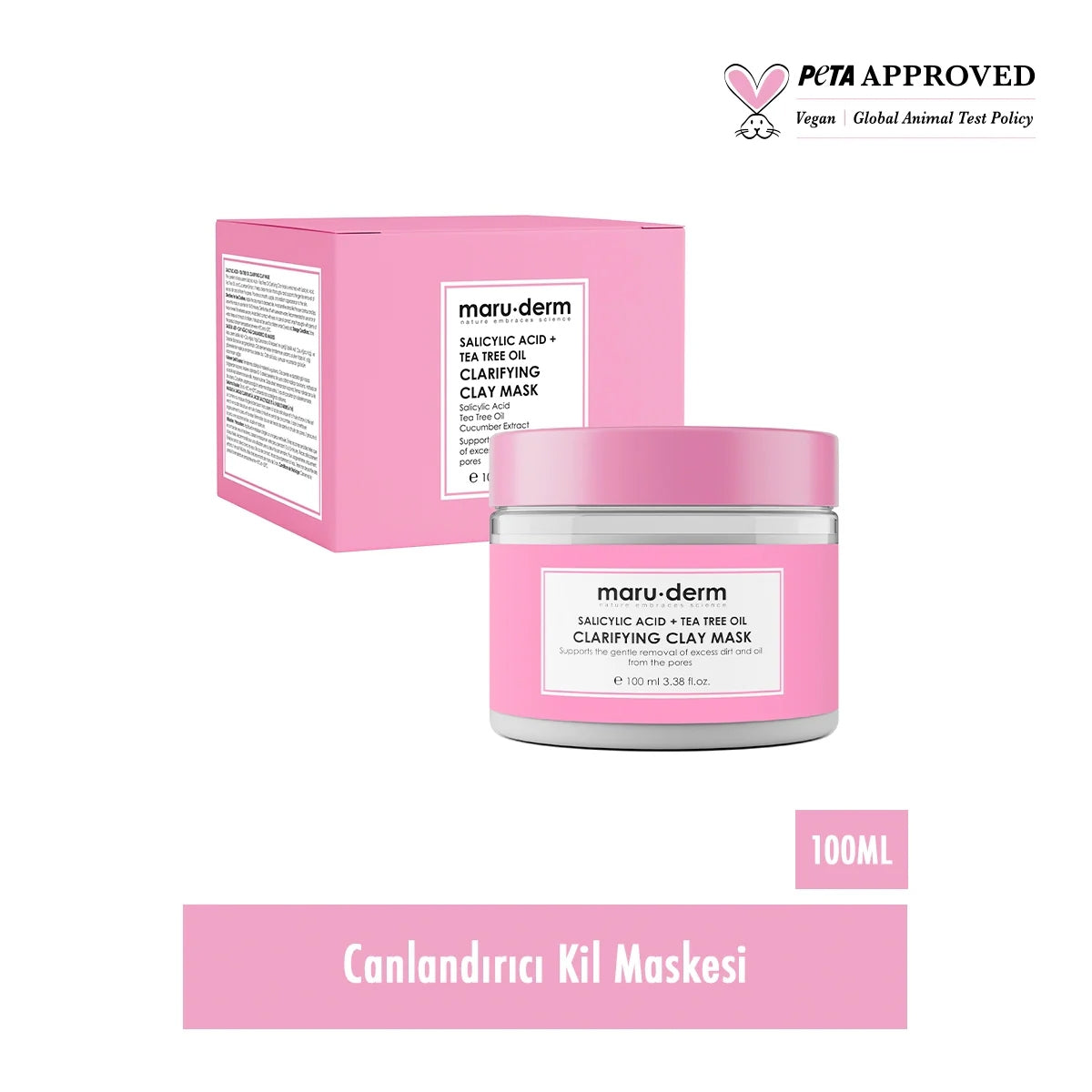 Salisilik Asit + Çay Ağacı Yağı Kil Maskesi 100 ML
