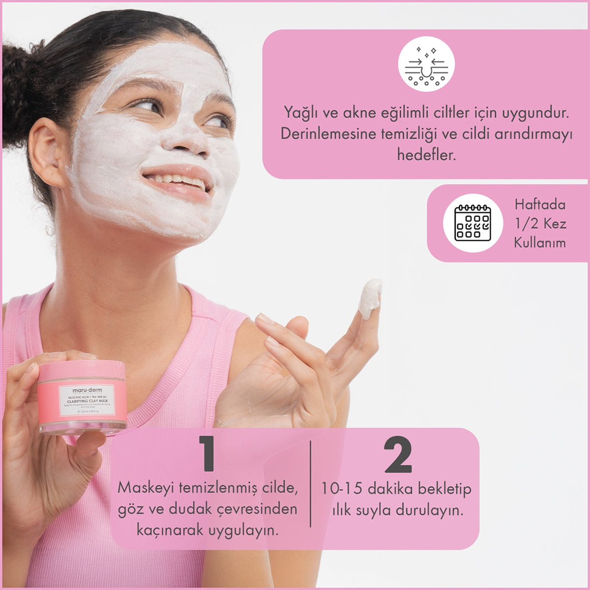 Salisilik Asit + Çay Ağacı Yağı Kil Maskesi 100 ML
