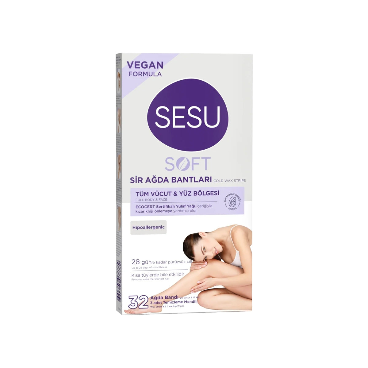 Soft Yüz ve Vücut Ağda Bandı 32'li