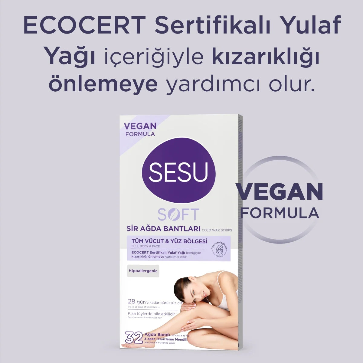 Soft Yüz ve Vücut Ağda Bandı 32'li