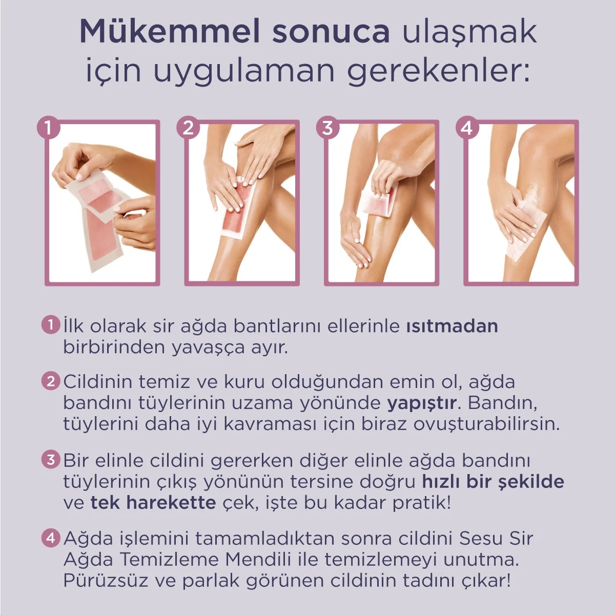 Tüm Vücut Hassas Ağda Bandı 20'li