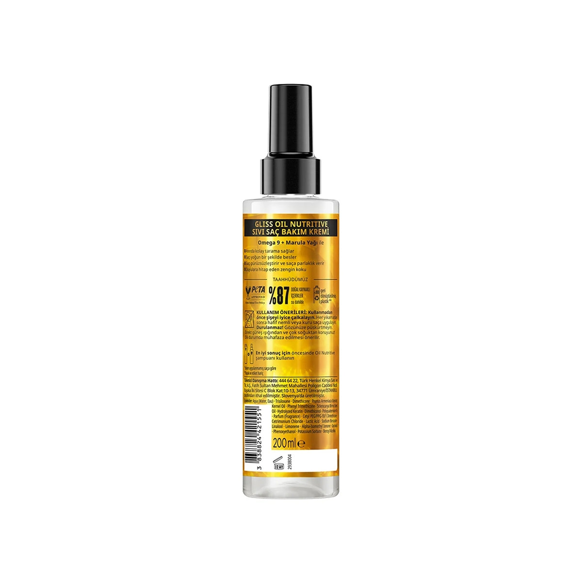 Sıvı Saç Bakım Kremi Nutritive 200 Ml