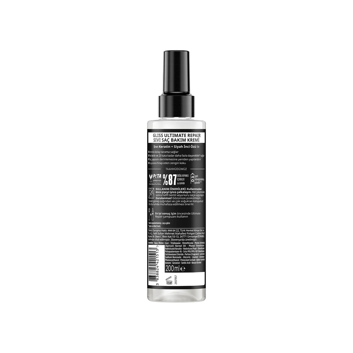 Sıvı Saç Bakım Kremi Ultimate Repair 200 Ml