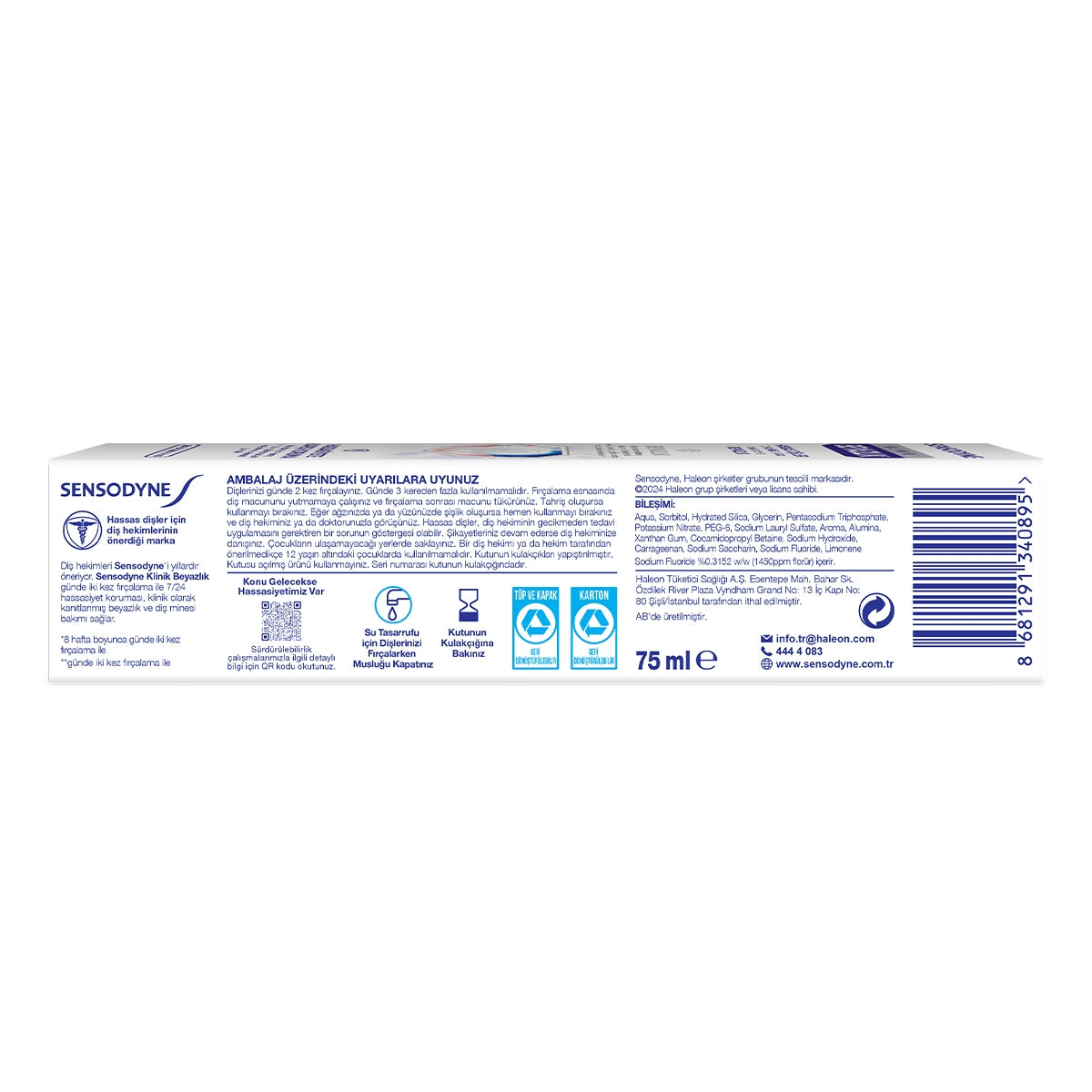 DIS MACUNU KLINIK BEYAZLIK DIS LEKELERINE KARSI 75 ML