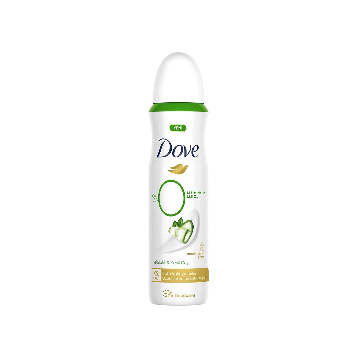 Kadın 0 Aliminyum Salatalık ve Yeşil Çay Deodorant Sprey 150 ml