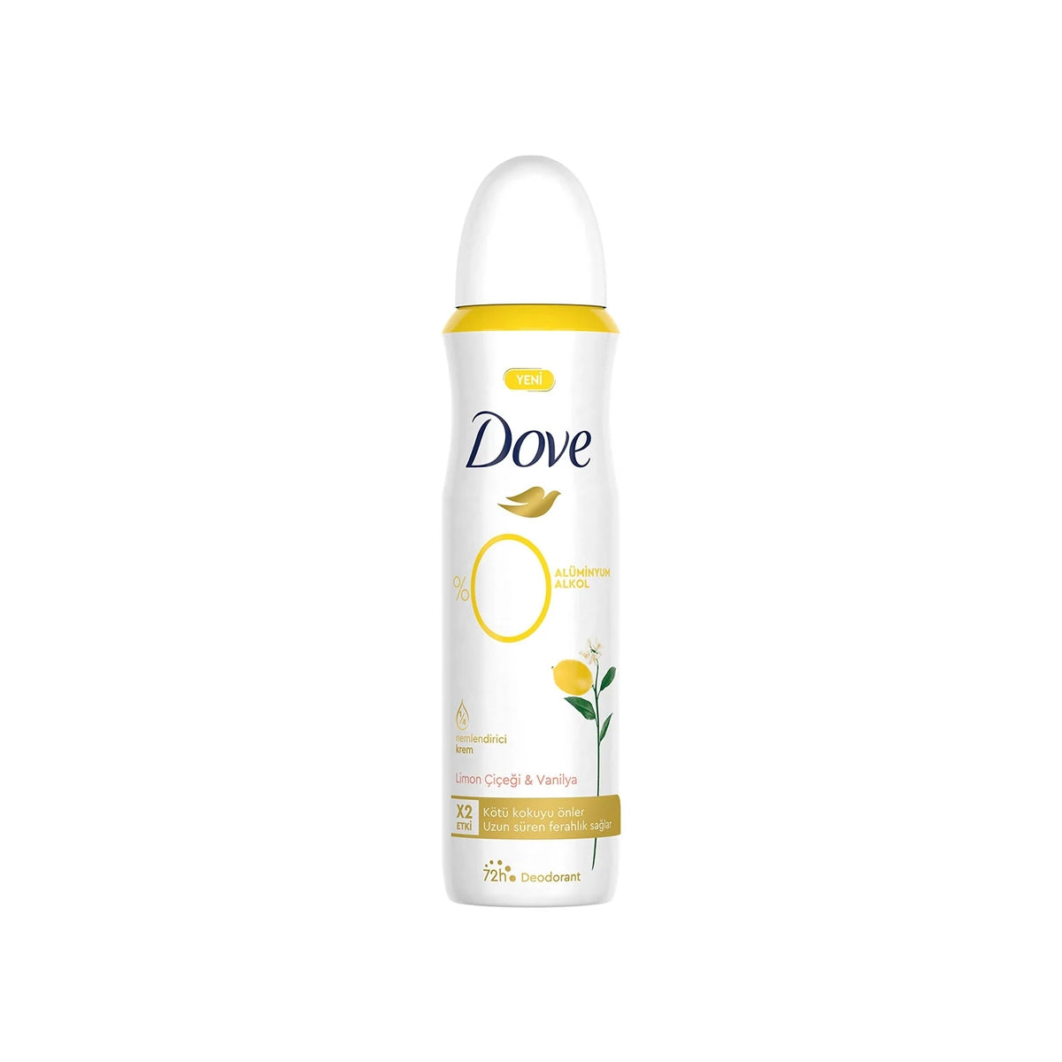 Limon Çiçeği ve Vanilya 0 Alüminyum Kadın Deodorant Sprey