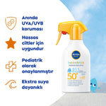 Hassas Koruma Bebek ve Çocuk Güneş Spreyi SPF50 270 ml