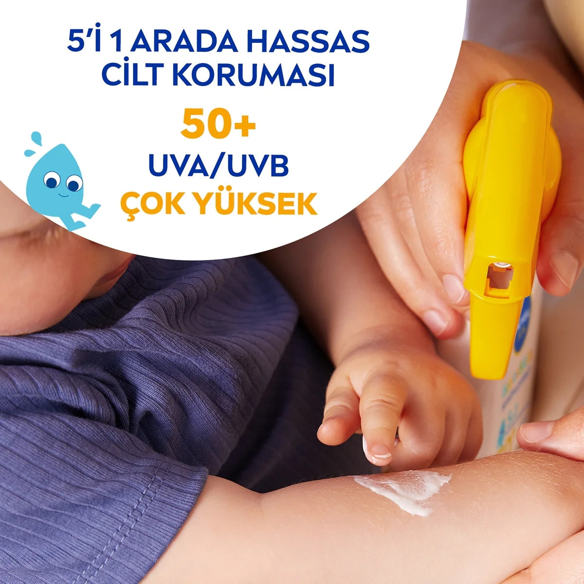 Hassas Koruma Bebek ve Çocuk Güneş Spreyi SPF50 270 ml