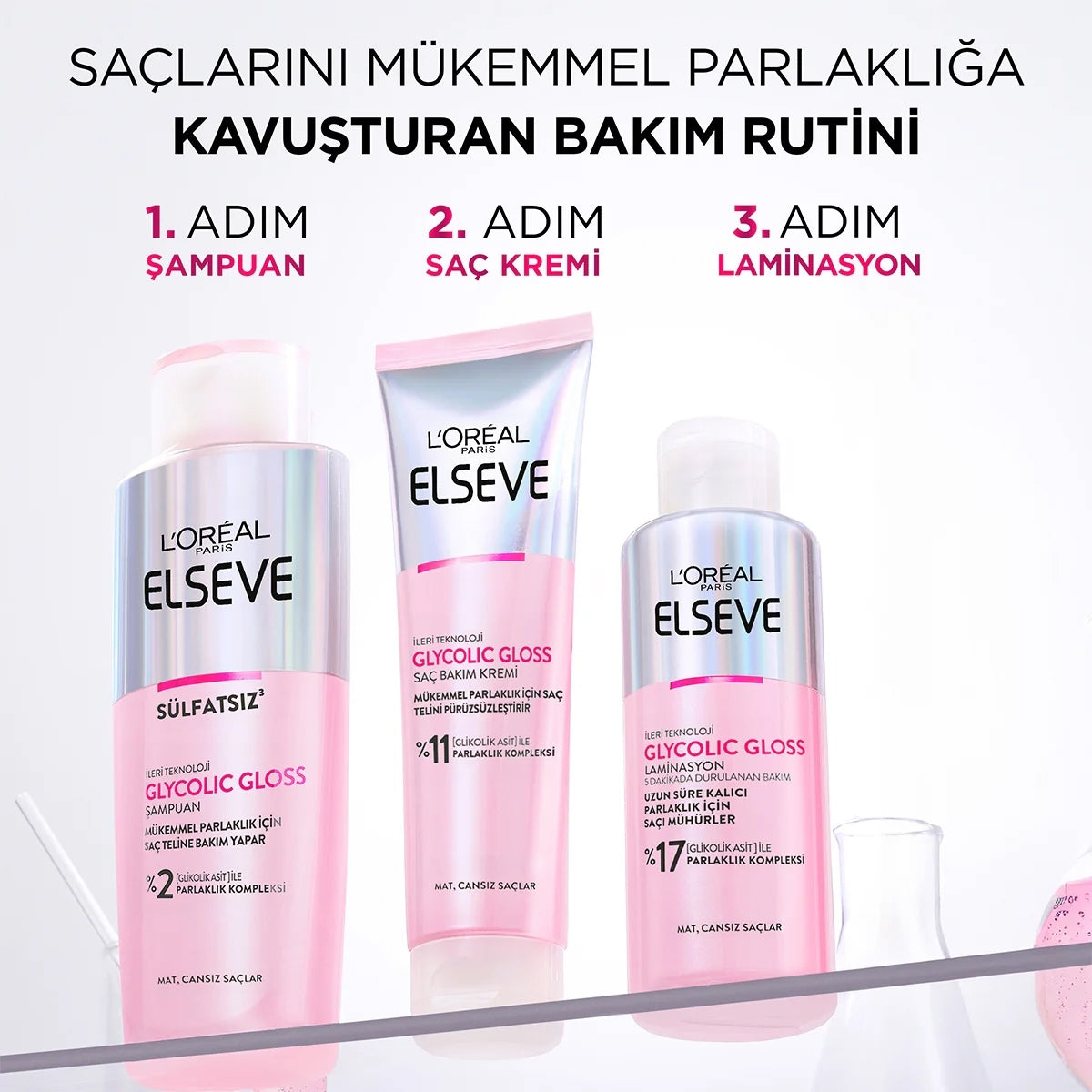 Elseve Saç Kremi Glycolic Gloss 150 ML
