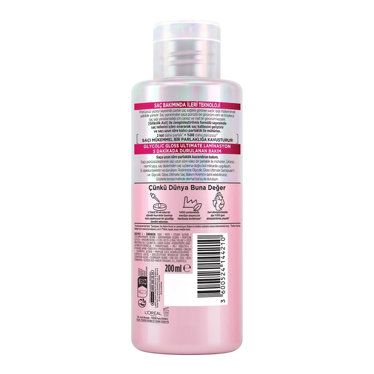 Glycolic Gloss Laminasyon 200 Ml