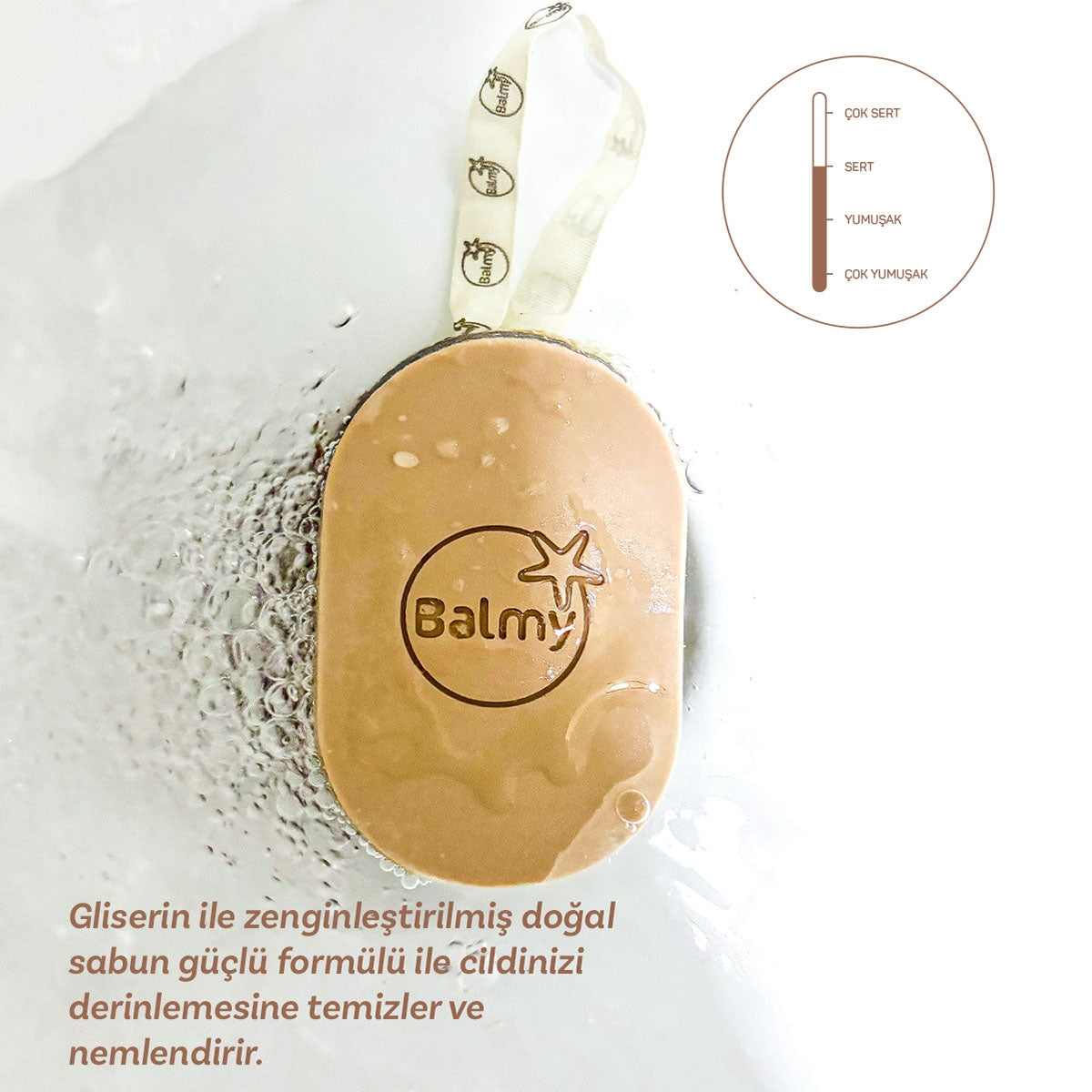Doğal Kabak Lifli Amber Wood ve White Musk Sabun