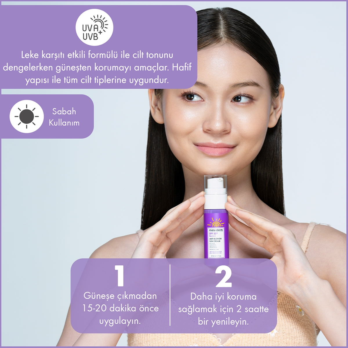 Leke Karşıtı Güneş Kremi SPF50+ 50 ml