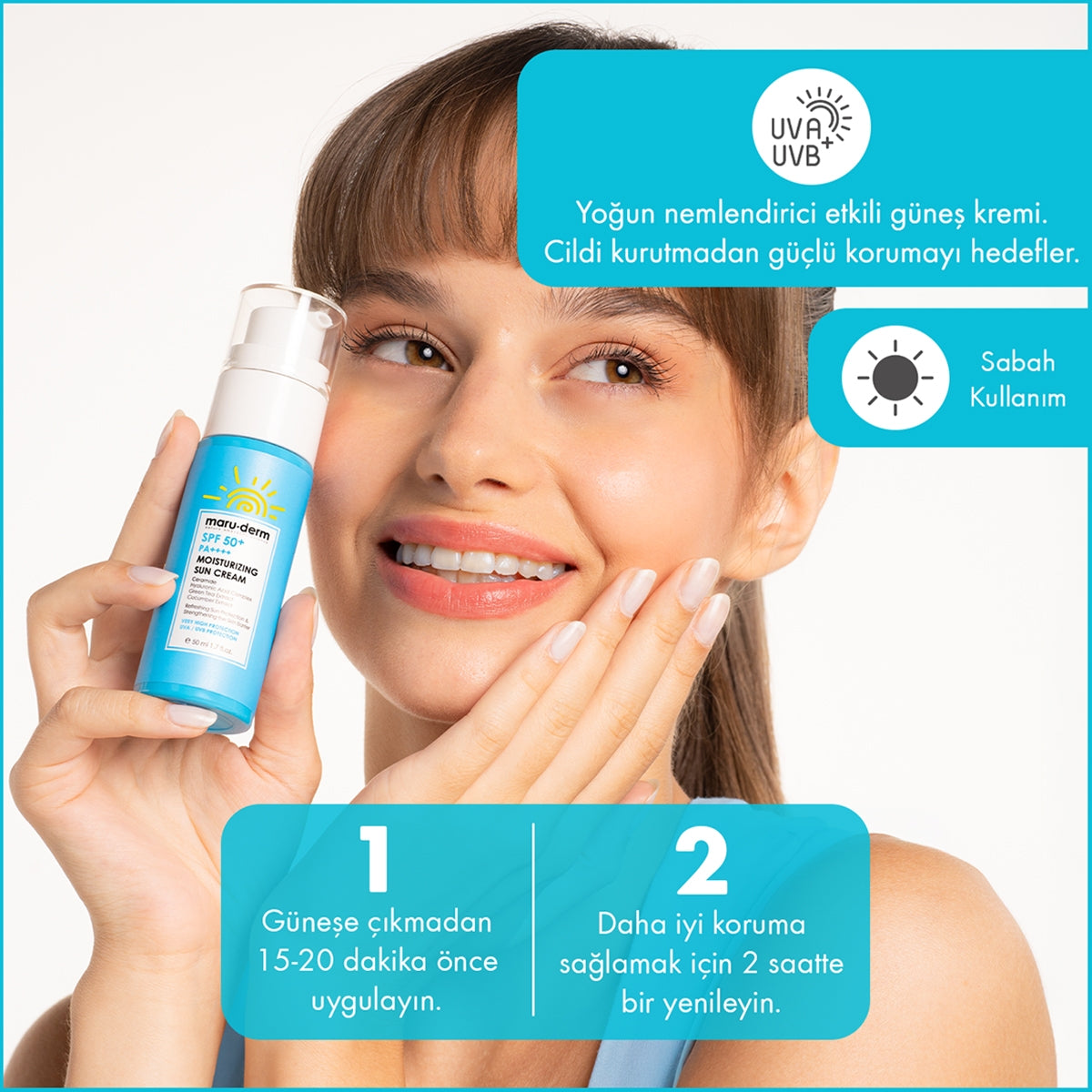 Nemlendirici Güneş Kremi SPF50+ 50 ml