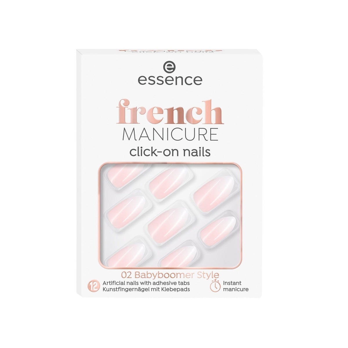 French Manıcure Takma Tırnak 02