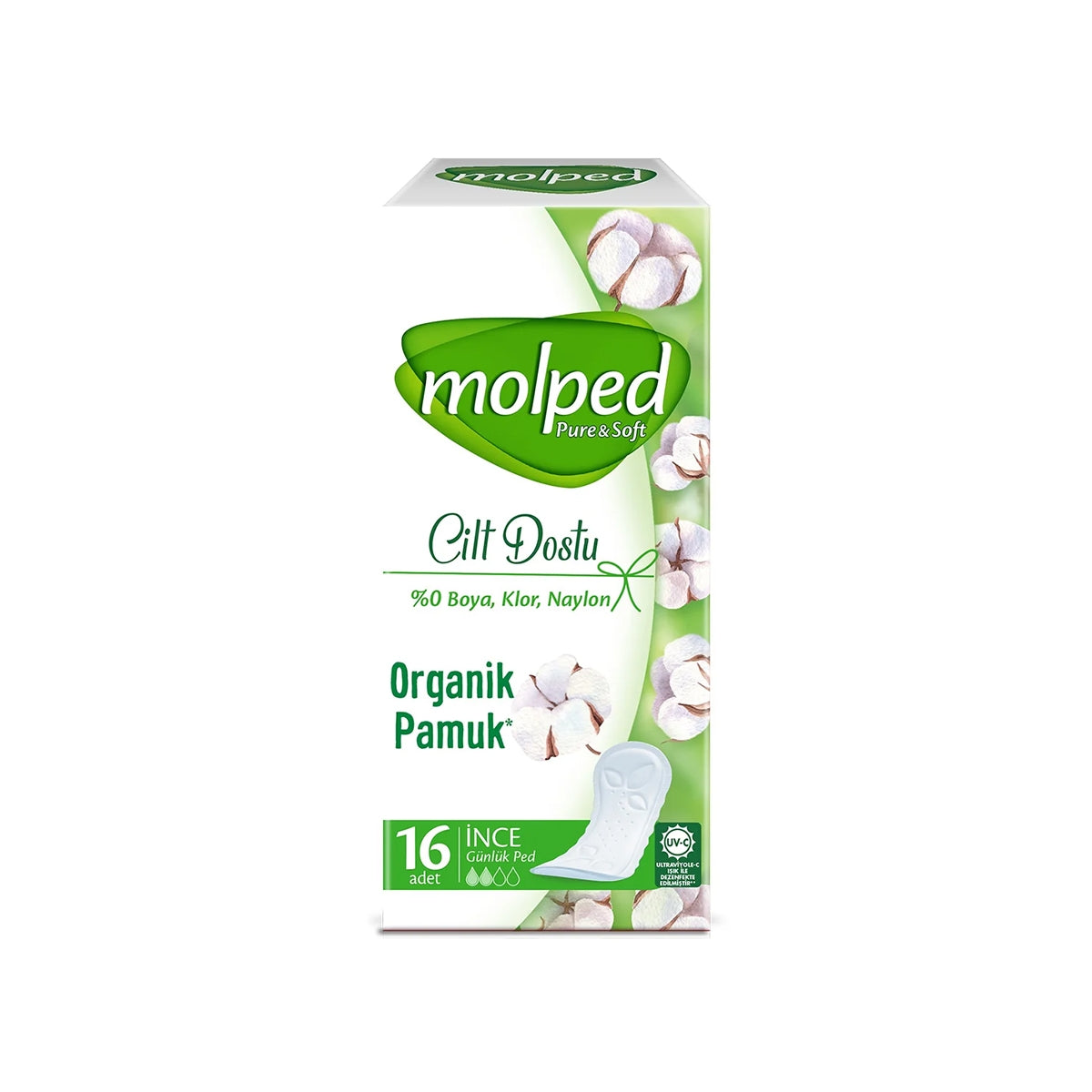 Pure and Soft Günlük Ped İnce 16'lı
