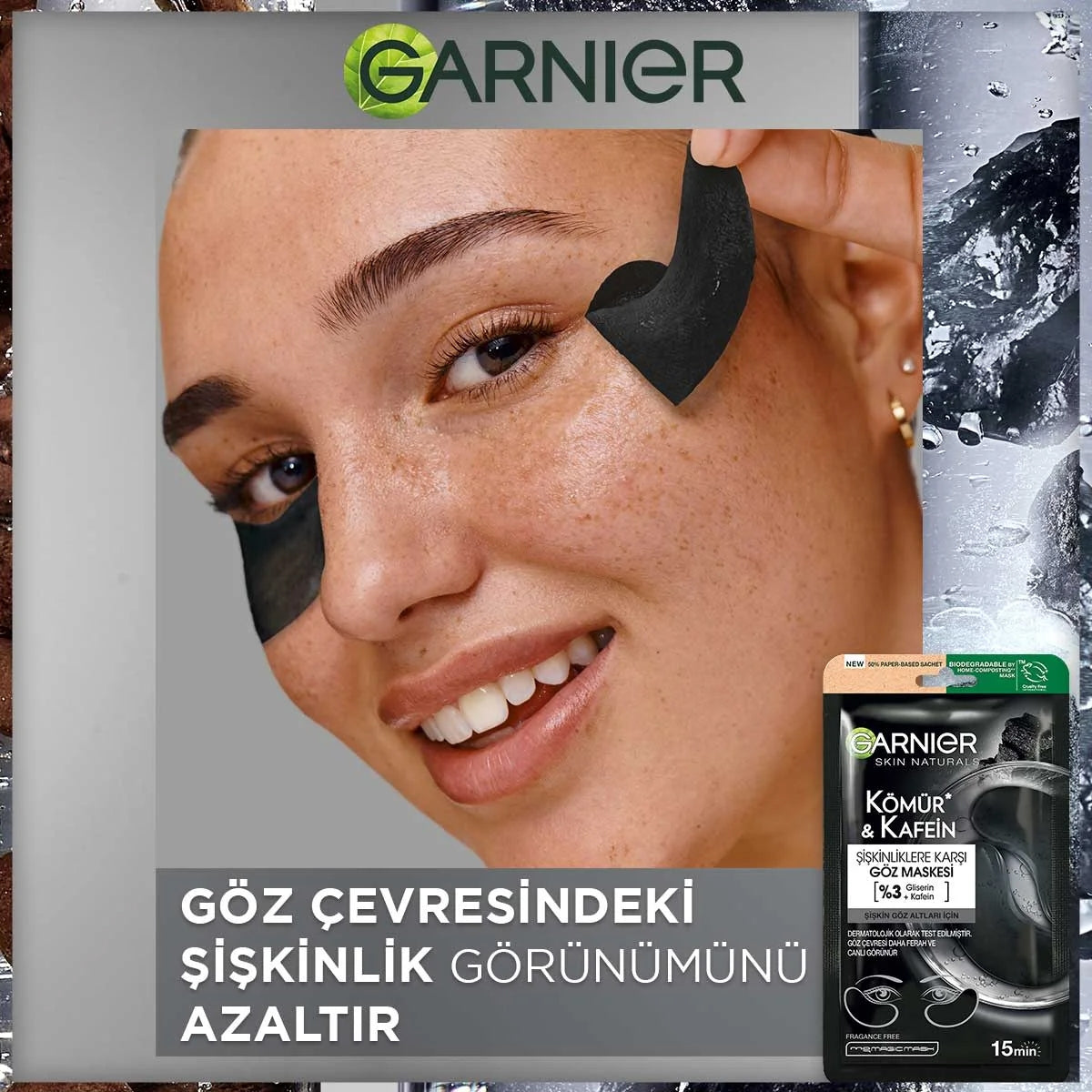 Kömür ve Kafeinli Göz Maskesi 5 gr