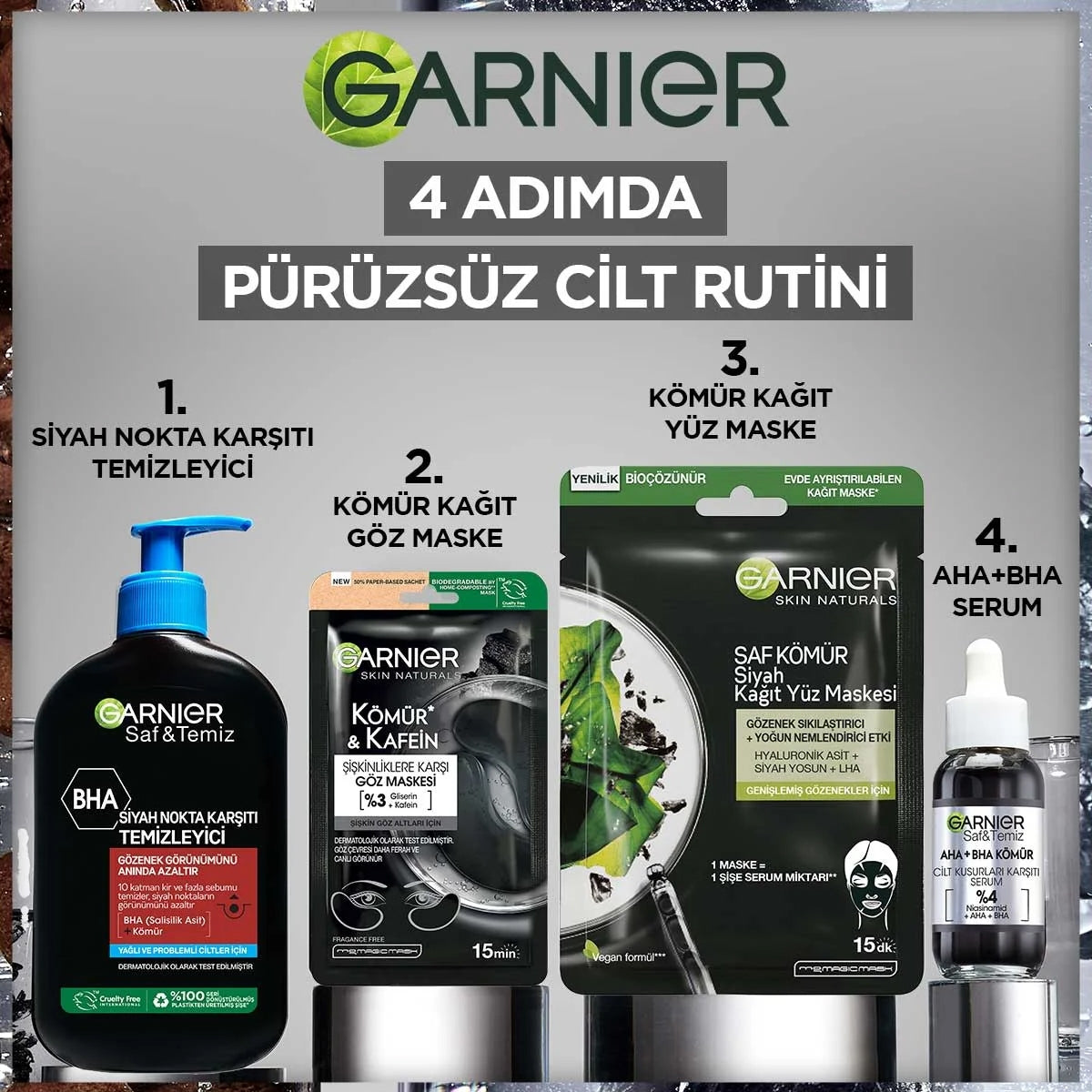 Kömür ve Kafeinli Göz Maskesi 5 gr
