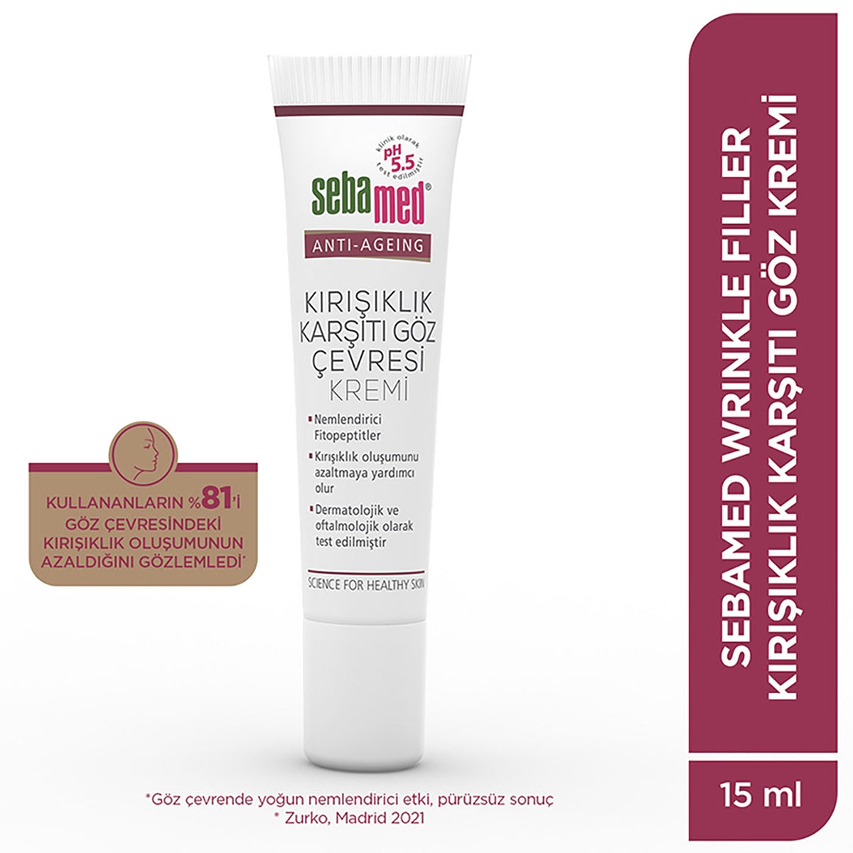 YASLANMA KARSITI GOZ KREMI WRINKLE FILLER 15 ML