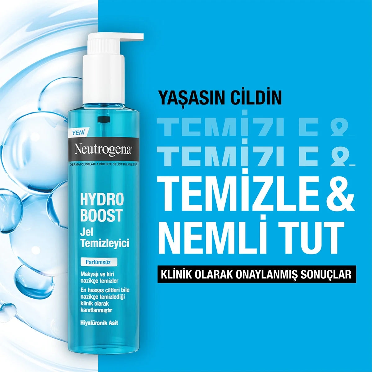 YUZ TEMIZLEME JELI HYDRO BOOST 200 ML
