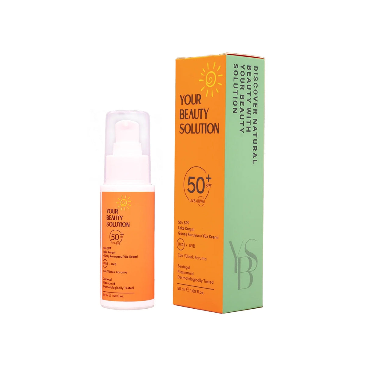 SPF50 Leke Karşıtı Yüz Güneş Koruyucu 50ml
