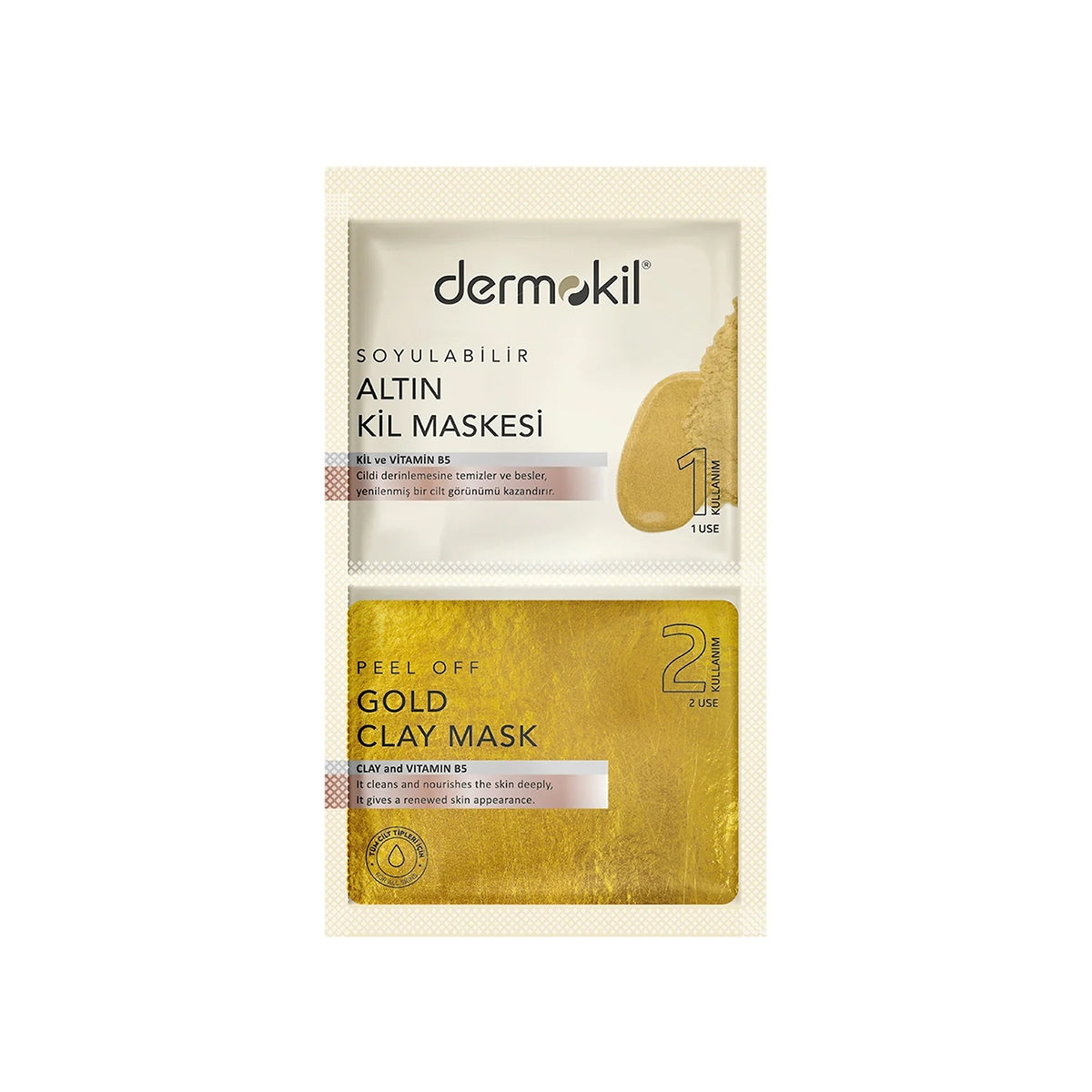 DERMOKİL SOYULABİLİR GOLD KİL MASKE - STD / STD