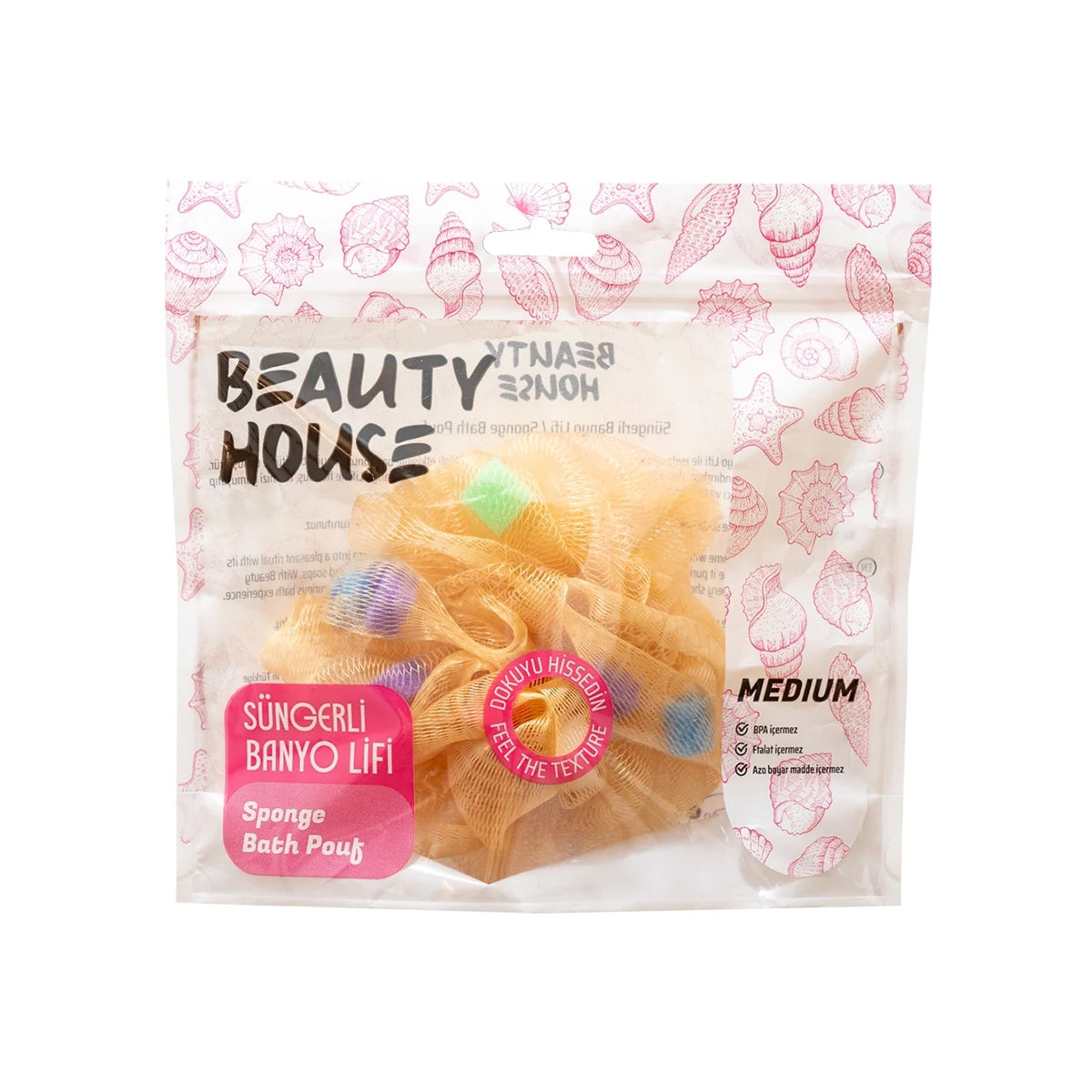 Beauty House Süngerli Banyo Lifi Medium- Gold