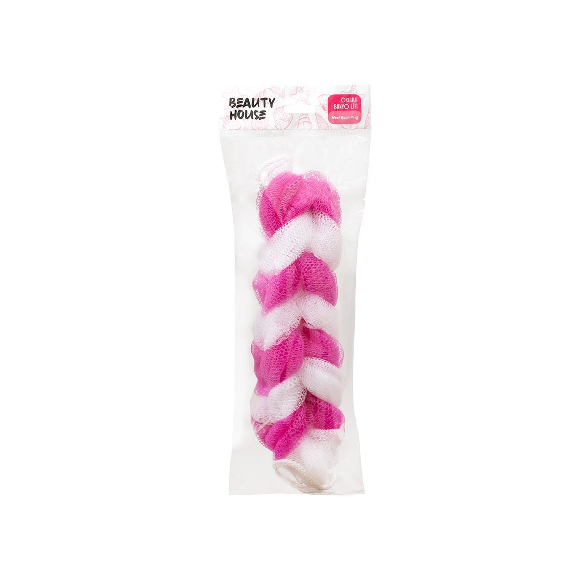 Beauty House Örgülü Banyo Lifi- Pembe