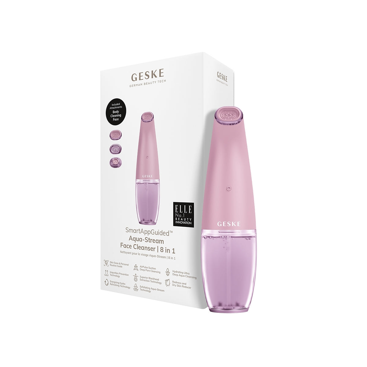 Yüz Temizleyici Aqua Stream Smart 8 Fonksiyonlu Pembe