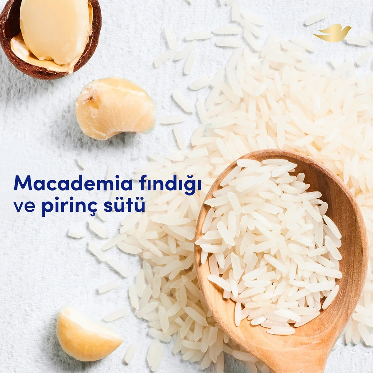 VUCUT PEELINGI MACADEMIA FINDIK VE PIRINC SUTLU 225 ML