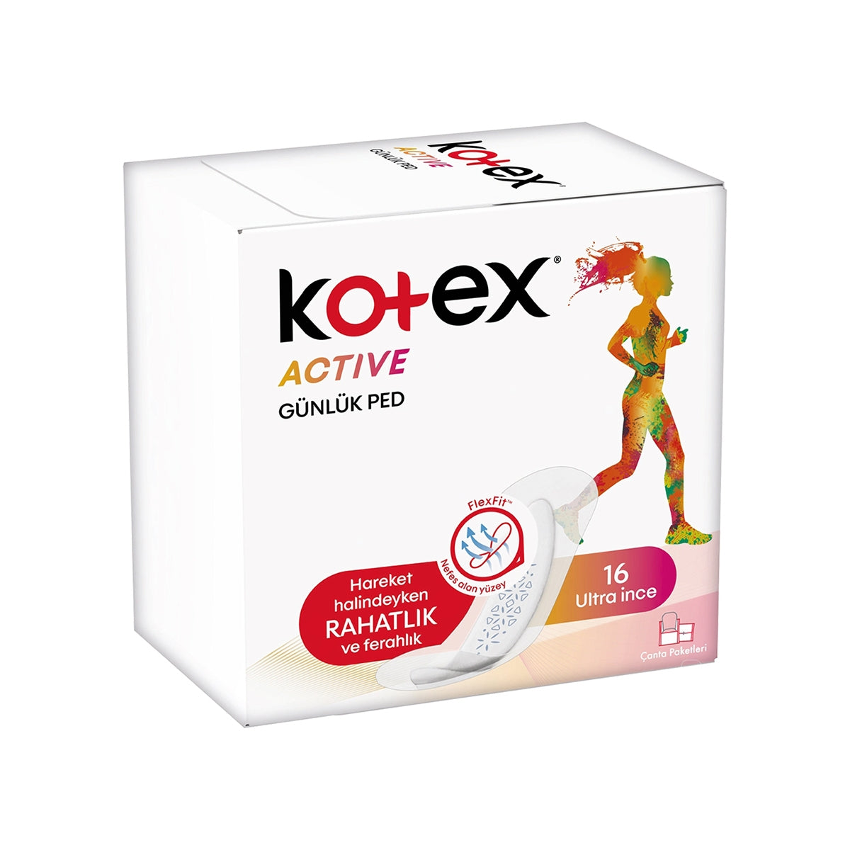 Günlük Ped Active Ultra İnce 16'Lı