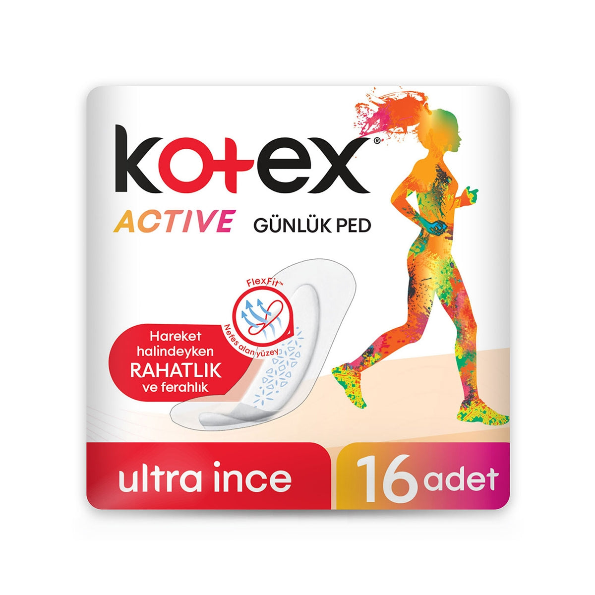 Günlük Ped Active Ultra İnce 16'Lı