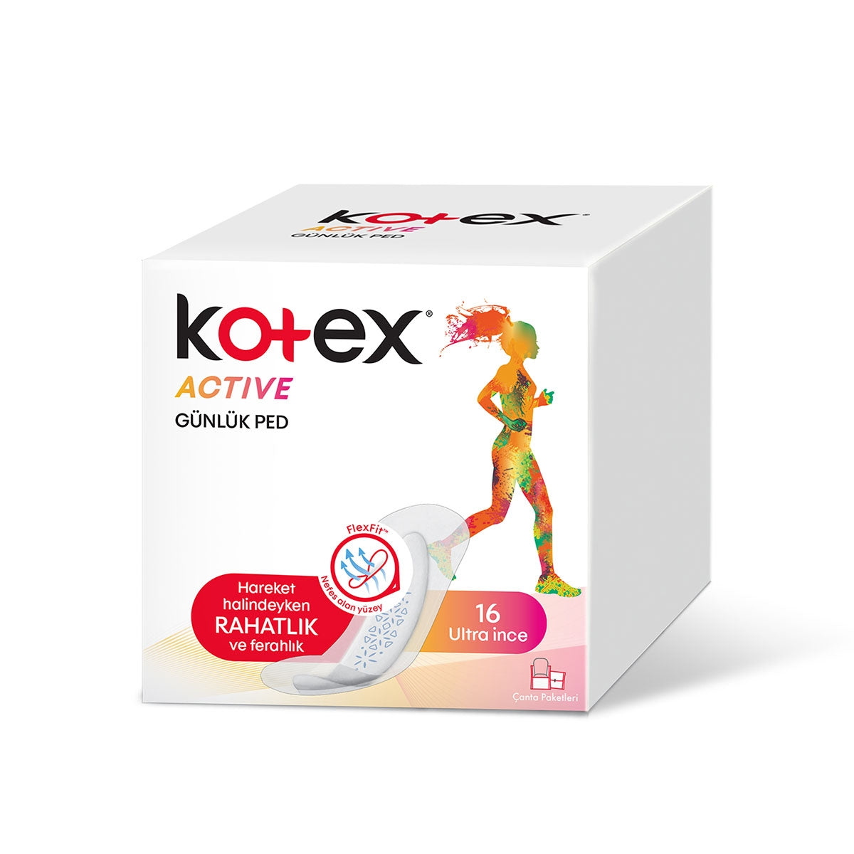 Günlük Ped Active Ultra İnce 16'Lı