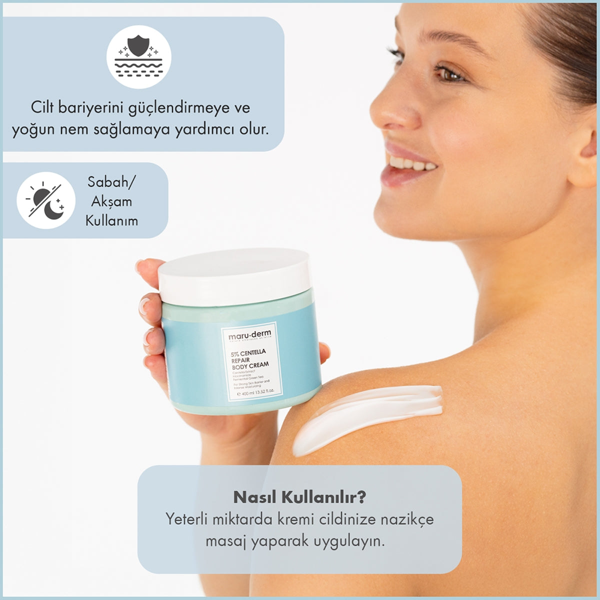 VUCUT KREMI%5 CENTELLA REPAIR 400 ML