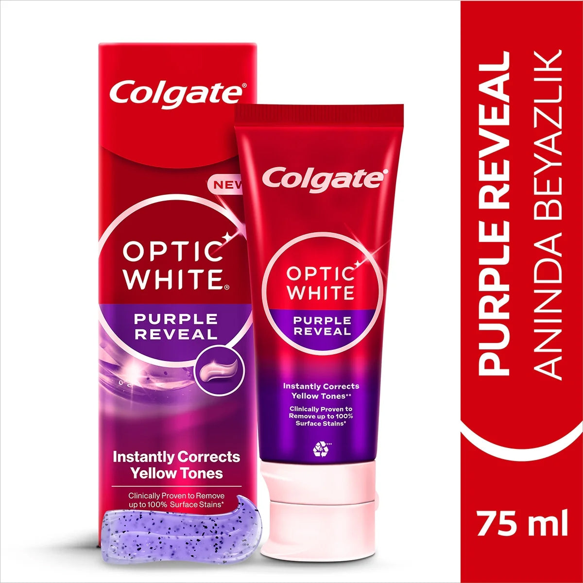 DIS MACUNU OPTIC WHITE PURPLE 75 ML
