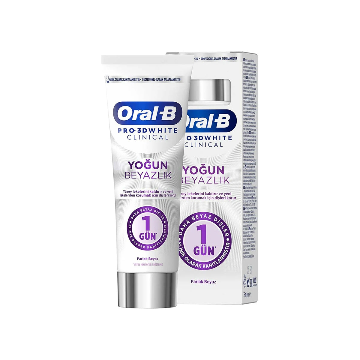 ORAL-B DIS MACUNU PRO-3D WHITE CLINICAL PARLAK