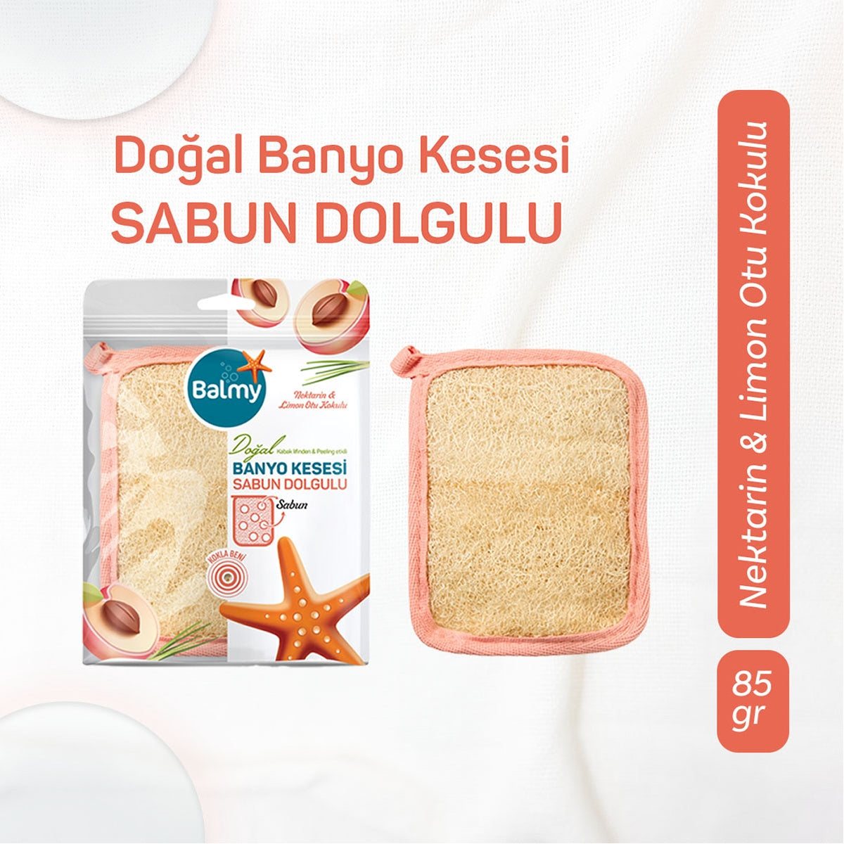 Banyo Kesesi Sabun Dolgulu Nektarin
