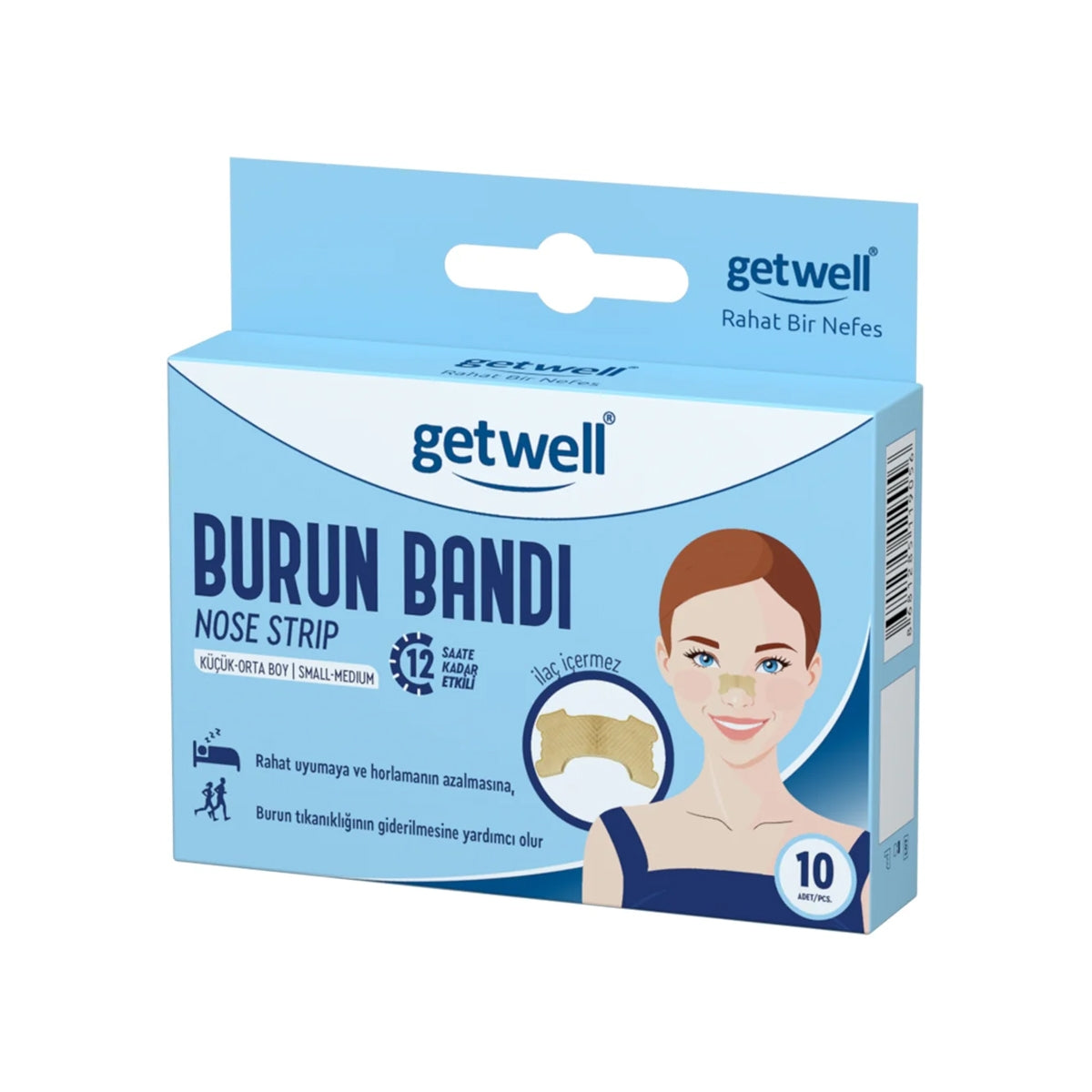 GETWELL Burun Bandı Küçük/Orta Boy 10'lu