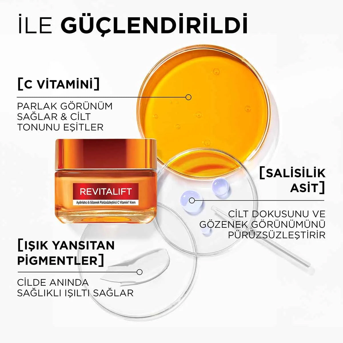 REVITALIFT YUZ KREMI AYDINLATICI C VITAMINI 50 ML
