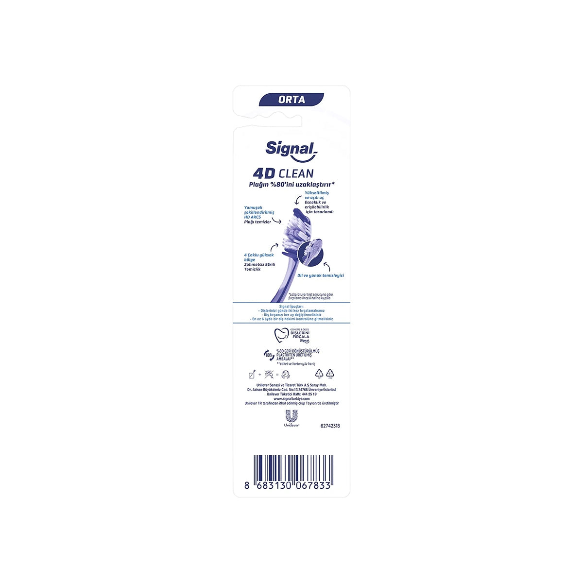 Ultra Clean Expert 4D Clean Diş Fırçası 1+1 Orta
