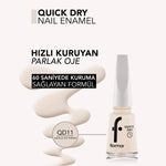 Oje Ouick Dry One-11 Vanilla Ica Cream New