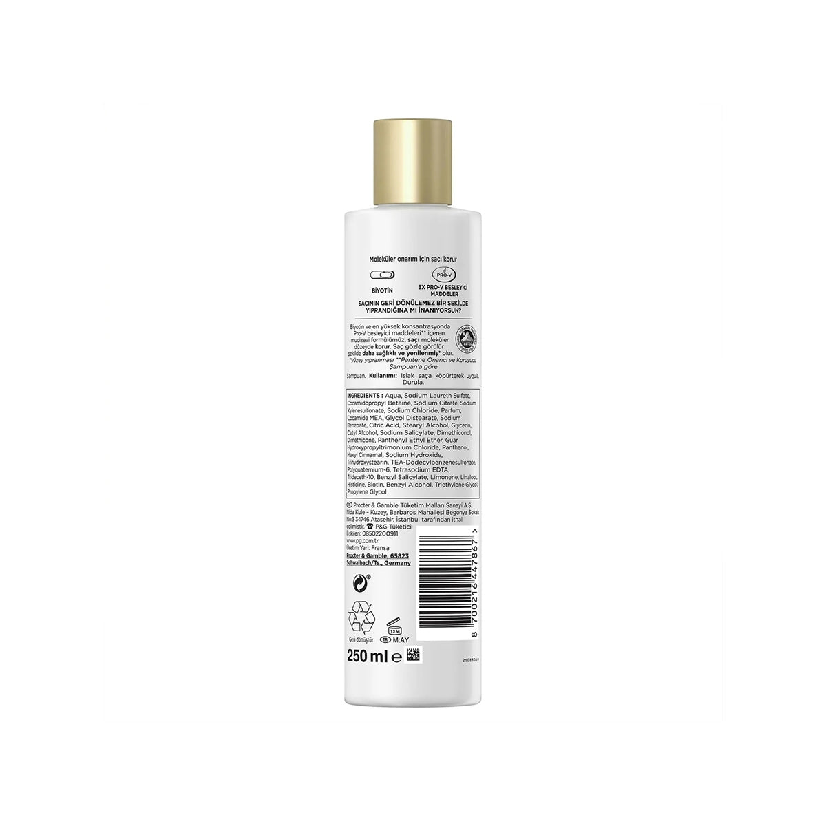Pro-V Miracles Molecular Bond Repair Yıpranmış Saçlar İçin Şampuan 250
Ml