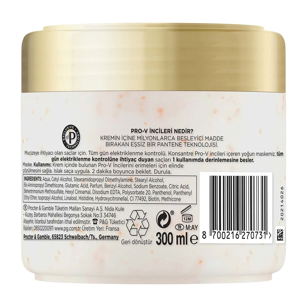 Pro-V Miracles Frizz No More Kıvırcık Saçlar İçin Saç Maskesi 300 Ml
