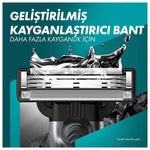 TIRAS MAKINESI MACH3 CHARCOAL 6'LI YEDEK BASLIK + STAND
