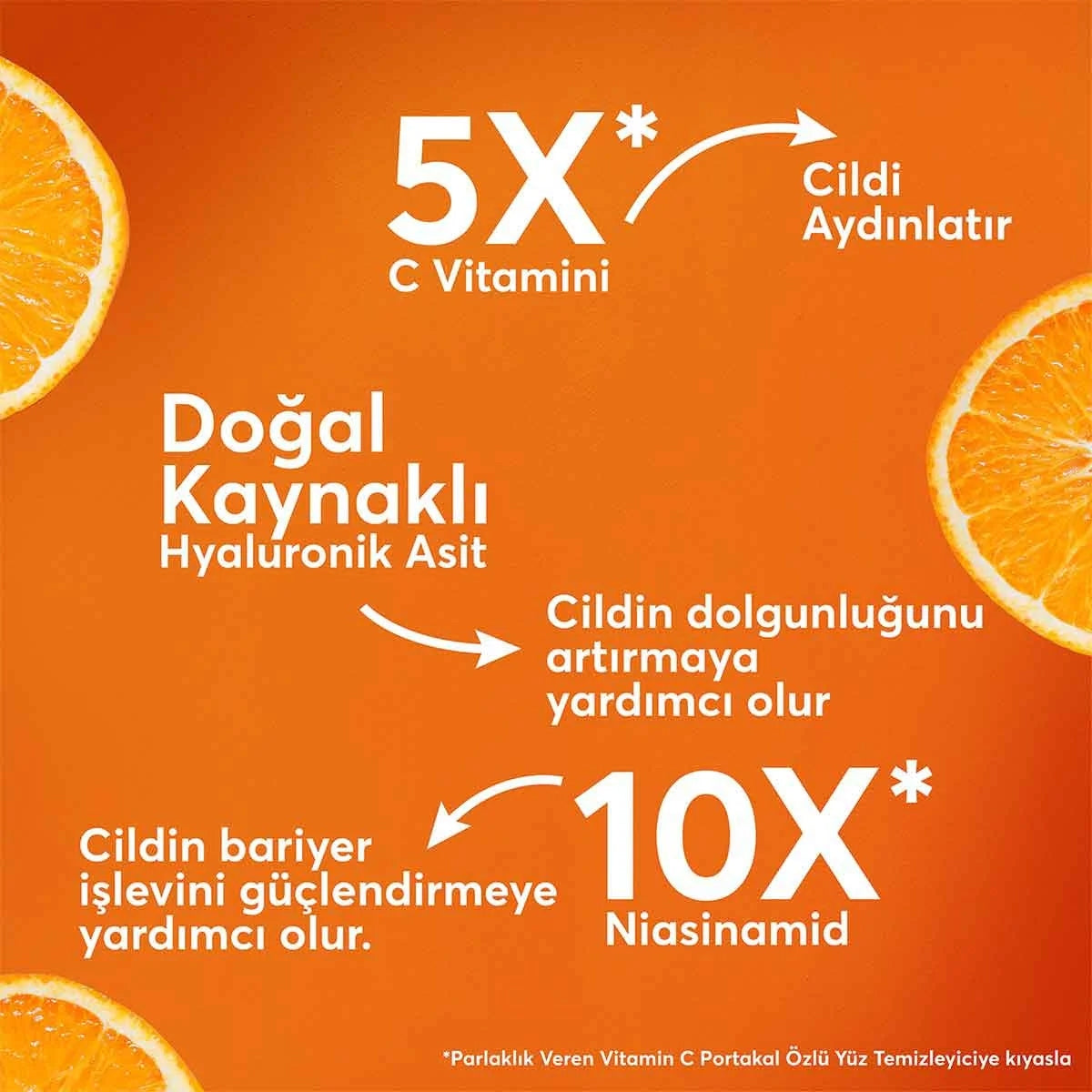 Parlaklık Veren Aydınlatıcı Vitamin C Portakal Özlü Serum Krem 50ml
