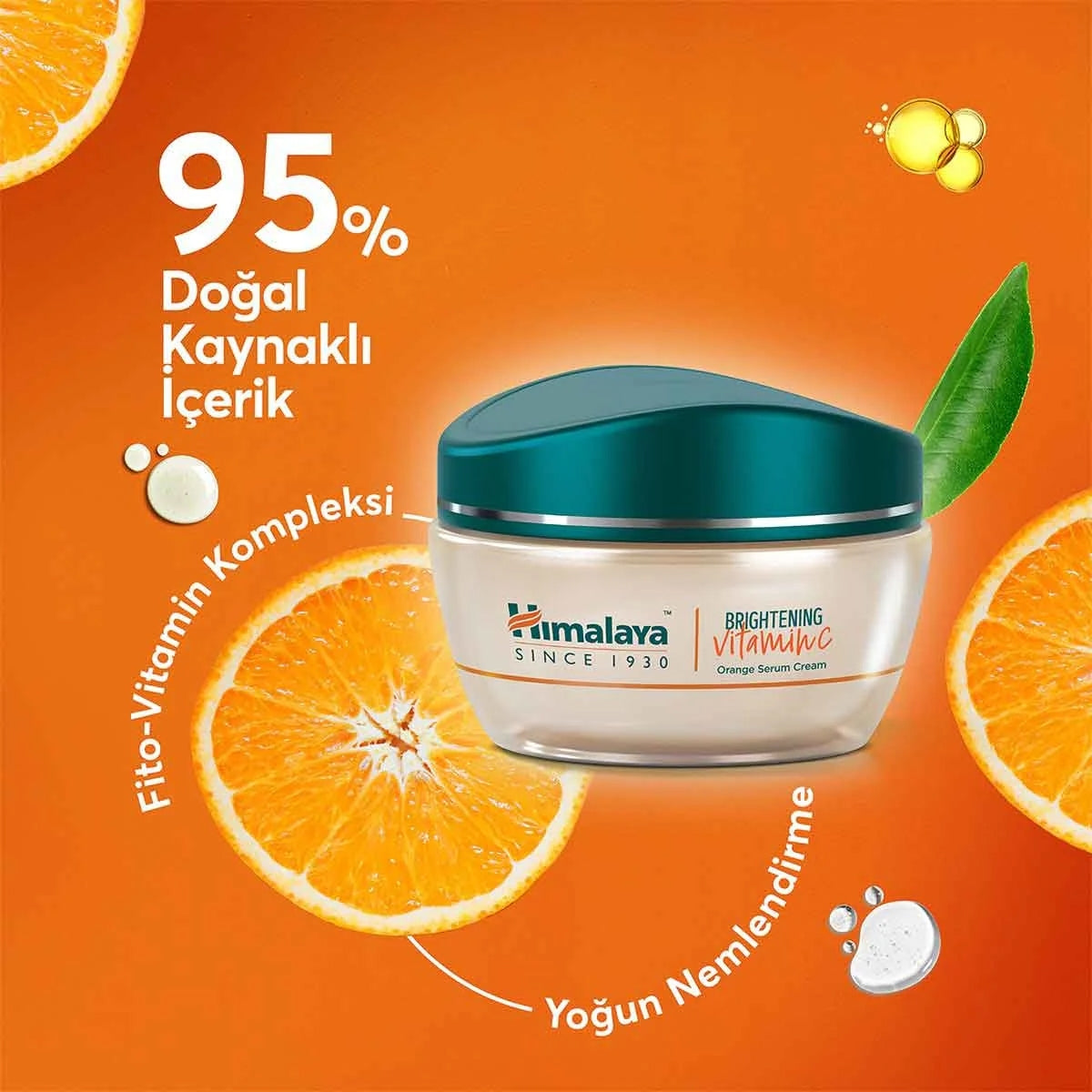 Parlaklık Veren Aydınlatıcı Vitamin C Portakal Özlü Serum Krem 50ml
