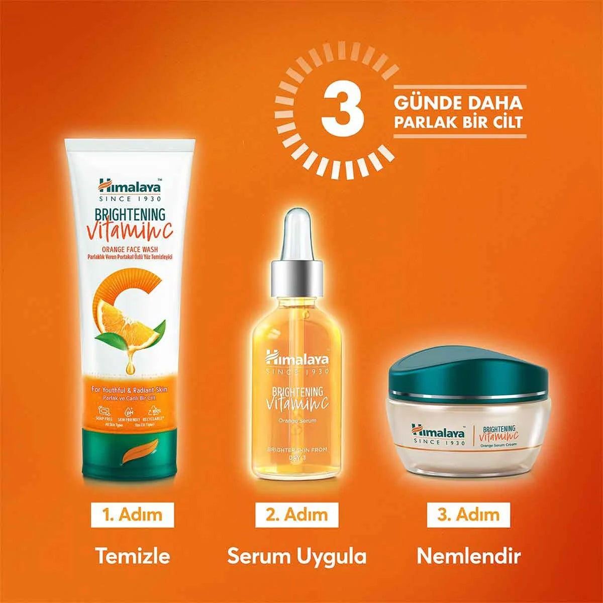 Parlaklık Veren Aydınlatıcı Vitamin C Portakal Özlü Serum Krem 50ml
